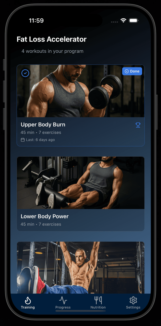 Personalized Plan Creation Screenshot